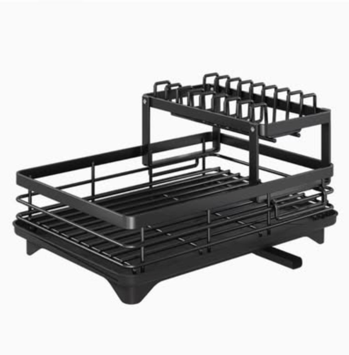 Organizador, escurridor de platos, con drenaje de medidas