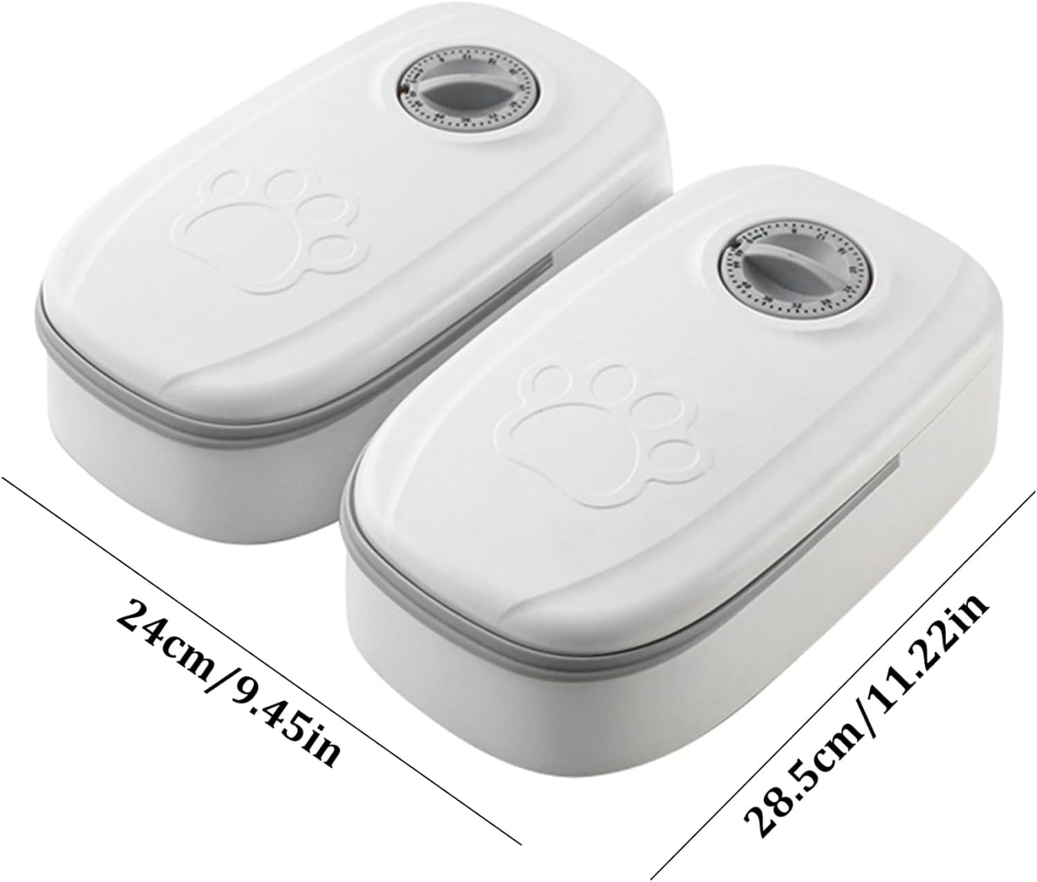 Comedero y bebedero con temporizador para mascotas