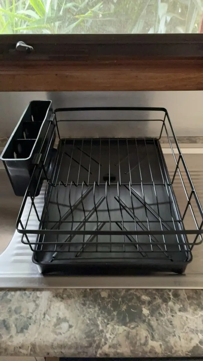 Organizador, escurridor de platos, con drenaje de medidas