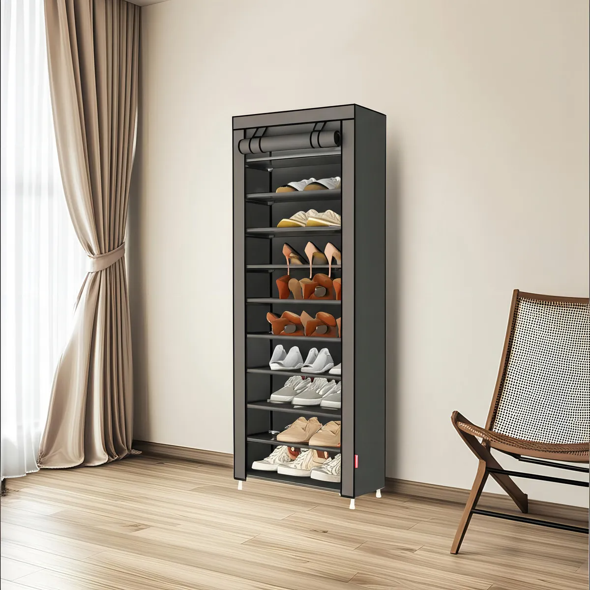 Zapatero, organizador de zapatos de 9 niveles