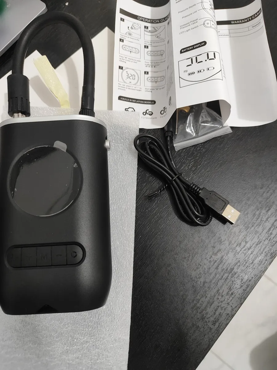 Inflador de llantas portatil (compresor de aire) inalambrico