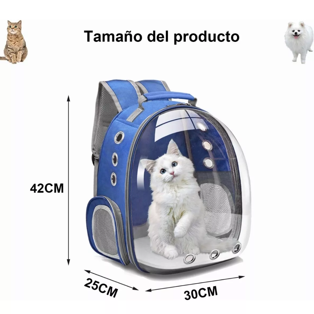 Maleta Transportadora Transparente para Gatos y Perros